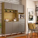 Ver imagem 3 de Cozinha Montesa 6 Portas e 2 Gavetas Freijó Gris - Kits Paraná