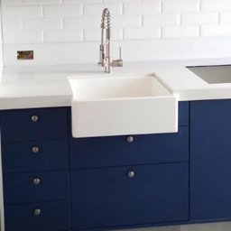 Cuba Cozinha Farm Sink 65 Cm Estilo Fazenda Avental - 3