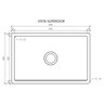 Cuba Cozinha Farm Sink 65 Cm Estilo Fazenda Avental - 4