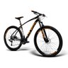 Bicicleta aro 29 GTS I-vtec SX Freio a disco 27 Marchas Rosca com Suspensão 17 Preto / Laranja - 2