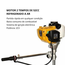 Motor de Popa Buffalo a Gasolina 2t Bfg 1.87cv com Rabeta 52 Cilindrada Part. Manual 50240 - 3