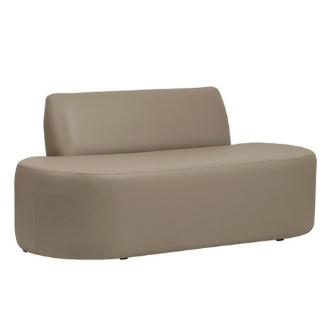 Sofá Reto 03 Lugares 180cm Mônaco Bouclé Corano Bege - Nexta Casa