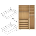 Ver mais imagens de Guarda Roupa Solteiro 3 Portas de MDF 18mm Quater Linha Join