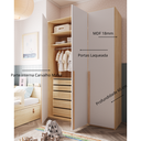 Ver imagem 6 de Guarda Roupa Solteiro 3 Portas de MDF 18mm Quater Linha Join