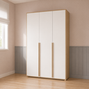 Ver imagem 1 de Guarda Roupa Solteiro 3 Portas de MDF 18mm Quater Linha Join