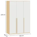 Ver imagem 5 de Guarda Roupa Solteiro 3 Portas de MDF 18mm Quater Linha Join
