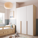 Ver imagem 6 de Guarda Roupa Solteiro 3 Portas de Mdf 18mm Quater Linha Join