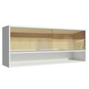 Ver imagem 1 de Armário Aéreo Madesa 2 Portas Correr Vidro Reflex 1 Nicho para Cozinhas Glamy, Lux e Reims