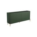 Ver imagem 2 de Buffet Bend 180 cm Porta Frisada Incolar Musgo com Pé Dourado