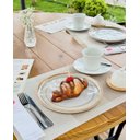 Ver imagem 3 de Mesa de Jantar Redonda 110cm em Madeira Maciça Estilo Industrial 6 Lugares Marcenariapontochic