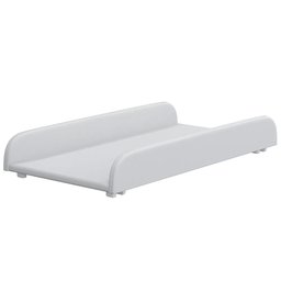 Trocador de Fraldas Almofadado para Berço Corino Branco Liso - Pratikza Cor:branco - 5