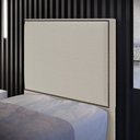 Ver imagem 2 de Cabeceira Box Solteiro Com Tachas 100 cm Vicenza L02 Bouclê Creme - Lyam Decor