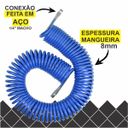 Ver imagem 2 de Mangueira Espiral 10 mts x 8mm em Poliuretano Terminais Macho 1/4 Pneumática Ar Comprimido Com
