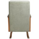 Ver mais imagens de Poltrona de Amamentação com Balanço Base Milka Líria D02 Bouclê Verde Oliva C-199 - Lyam Decor