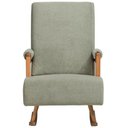 Ver imagem 3 de Poltrona de Amamentação com Balanço Base Milka Líria D02 Bouclê Verde Oliva C-199 - Lyam Decor