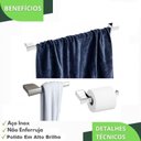 Ver imagem 5 de Kit Acessórios para Banheiro 3 Peças Cromado F.master