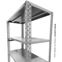 Ver imagem 2 de Estante Pesada 4 Bandejas 58cm Cinza