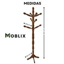 Ver imagem 4 de Cabideiro com 8 Ganchos em Madeira Maciça Imbuia