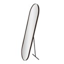 Ver imagem 1 de Espelho Orgânico Pílula 36x146cm com Suporte de Chão Decorativo Sala Banheiro Quarto