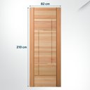 Ver imagem 2 de Folha de Porta Maciça em Eucalipto Acabamento Natural 210x82cm PM92 Moderne Cruzeiro Portas Natural