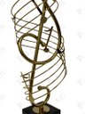 Ver imagem 2 de Peça Decorativa Nota Musical em Metal Dourado 50cm 14688-pl