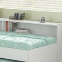 Ver mais imagens de Cama Solteiro Bicama com Estante Ditália Bb-28-29 Branco