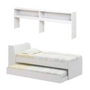 Ver imagem 1 de Cama Solteiro Bicama com Estante Ditália Bb-28-29 Branco