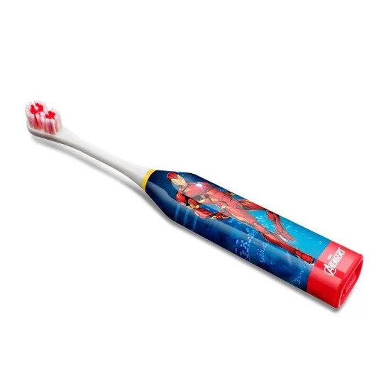 Escova dental eletr inf homem de ferro kids health pro hc088 multilaser - 3