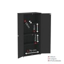 Ver imagem 3 de Armário Alto para Escritório 2 Portas com Chave 160cm Linha P15