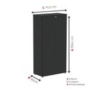 Ver imagem 2 de Armário Alto para Escritório 2 Portas com Chave 160cm Linha P15