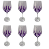 Kit 6 Taças de Vidro Grande 490ml Vinho Água Roxa - 1
