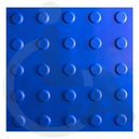 Ver imagem 3 de Piso Tátil Alerta Azul Pvc Kit 20pçs + 2 Cola 750g
