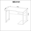 Ver imagem 4 de Mesa Gamer 105cm Me4161 Preto/preto Tecnomobili