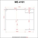 Ver imagem 3 de Mesa Gamer 105cm Me4161 Preto/preto Tecnomobili