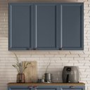 Ver imagem 1 de Armário 120cm 3 Portas Yescasa Unna Branco/Azul