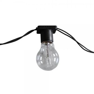 Varal de Luz com 20 Cordão de Luzes Gambiarra de Lampada Festao 20 Metros Fio com Luzes