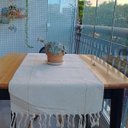 Ver imagem 2 de Caminho de Mesa Lines Algodão Cru 45x180