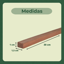 Ver imagem 4 de 30 Ripas Sarrafos Eucalipto 1x1.5x30cm Aplainado Artesanato