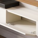 Ver imagem 4 de Painel para Tv até 70 Pol 180x162cm Juriti Off White Freijó