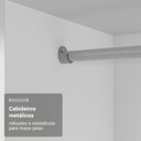 Ver imagem 6 de Conjunto Quarto Solteiro com Guarda-Roupa 2 Portas com Espelhos e Cômoda Branco Madesa