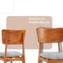 Ver imagem 3 de Conjunto de Jantar Venus 8 Lugares Tampo MDF Cadeiras Viena Gold Estofadas 220cm Moderna