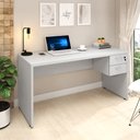 Ver imagem 1 de Mesa de Escritório Retangular com gavetas 1200 WebOffice Cinza