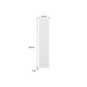 Ver imagem 2 de Multiuso de Cozinha Painel de Edição P- Fechamento Ripado Bella 2620 230x50x3,0cm Branco - Carraro