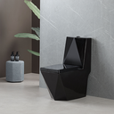 Ver imagem 3 de Vaso Sanitário Monobloco, Gowff, Preto, com Assento Soft Closing