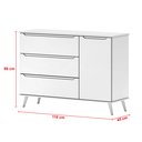 Ver imagem 7 de Quarto de Bebê Completo Roupeiro + Cômoda+ Berço Retrô Melinda