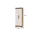 Ver imagem 2 de Armário Multiuso Renovar Jequitibá/ Off White Organizador Sapateira