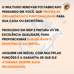 Armário Multiuso Renovar Jequitibá/ Off White Organizador Sapateira - 3