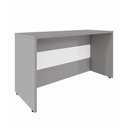 Ver imagem 6 de Balcão de Atendimento Recepção 120 cm Reto Baixo F5 Office Cor:Cinza Sagrado com Branco