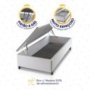 Ver imagem 5 de Conjunto Box Baú Branco Argel Cinza Espuma D33 Solteiro 88x188x74 - King House