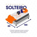Ver imagem 7 de Conjunto Box Baú Branco Argel Cinza Espuma D33 Solteiro 88x188x74 - King House